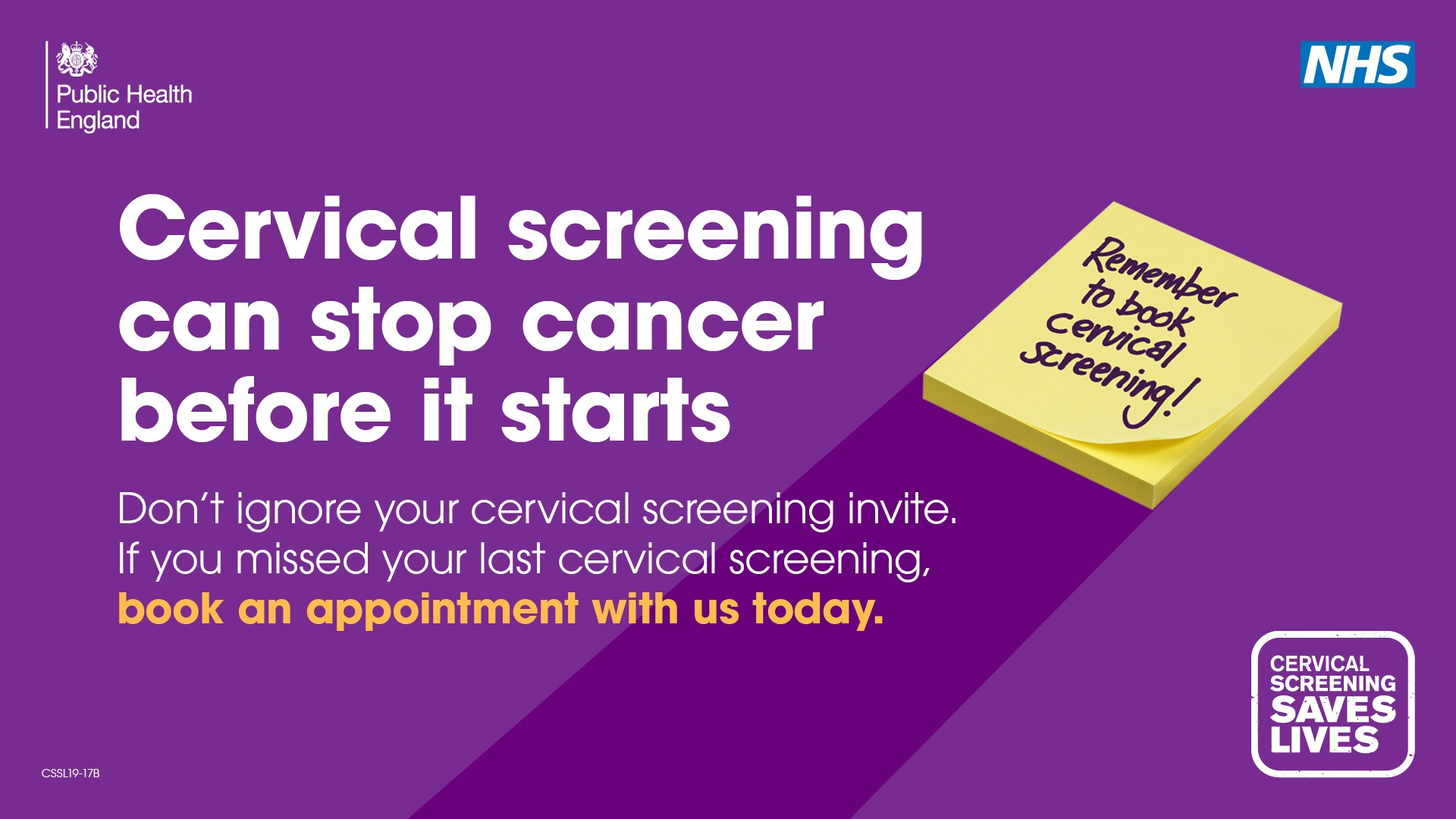 Cervical Screening Banner